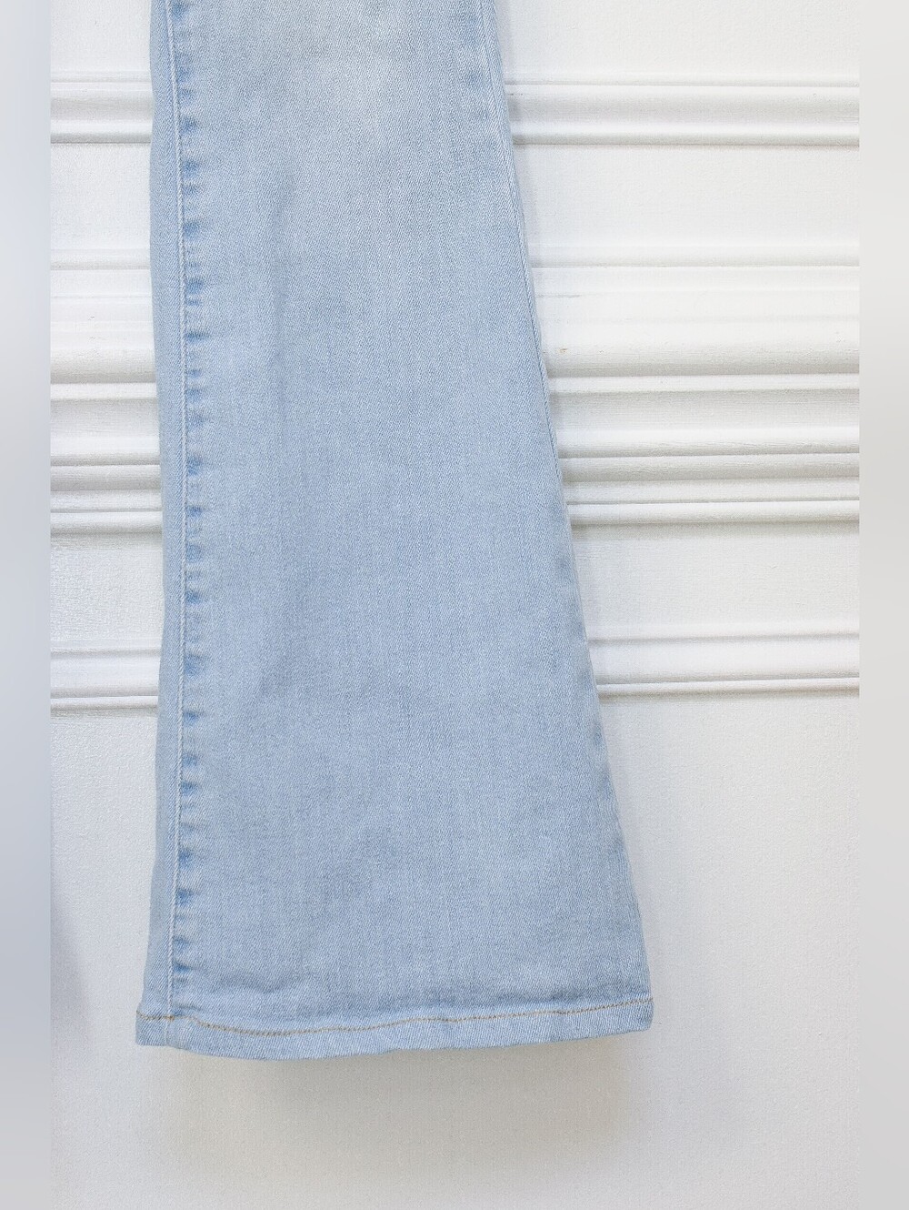 Free People Jayde Flare Jeans Size 27 High Waisted Light Wash Denim Boho Western - Picture 5 of 9